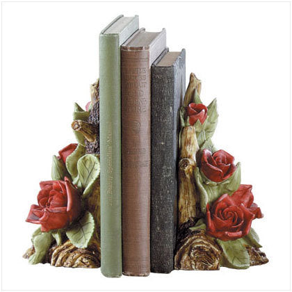 Red Rose Bookends