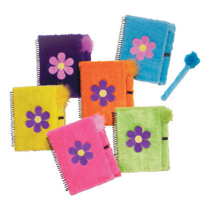 Soft N Fuzzy Flower Notebooks
