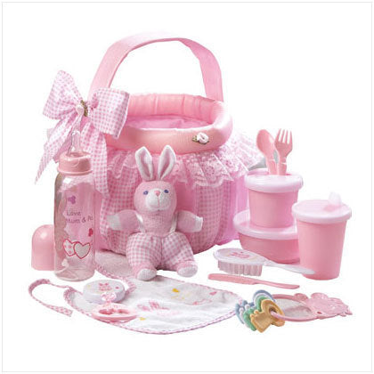 Pink Baby Soft Basket Gift Set