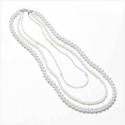 Three Strands Pearl Necklace