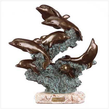 Leaping Dolphins Sculpture