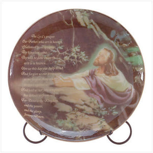 Jesus Praying Porcelain Plate