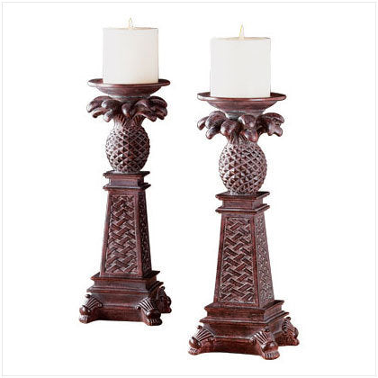 Pineapple Candle Holders (Pair)