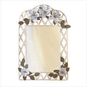 Metal Magnolia Wall Mirror