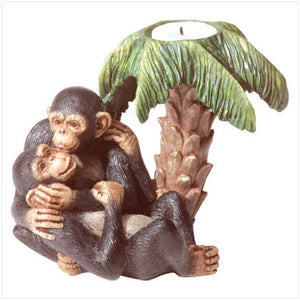 Monkey Lovers Candle Holder