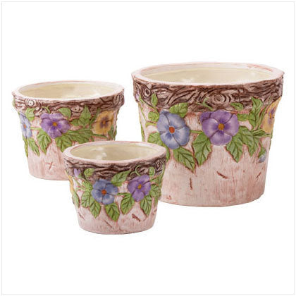 Pansy-Themed Planters