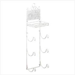 Floral Tiled Towel Rack