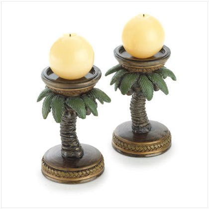 Palm Tree Candleholders