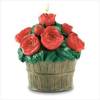 Rose Bucket Candle
