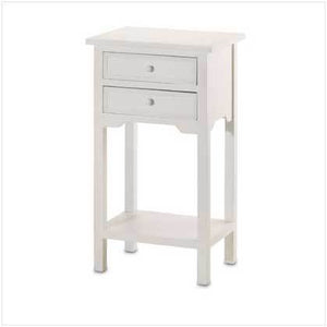 White Table with 2 Drawers
