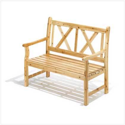 Pine Wood Outdoor Bench