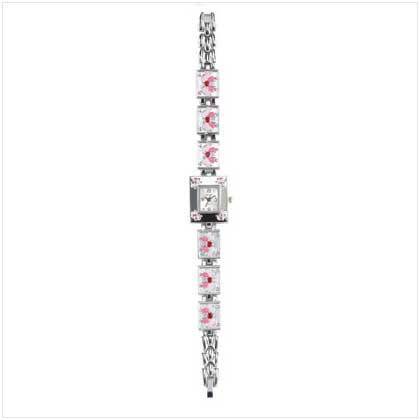 Pink Butterfly Lady's Watch