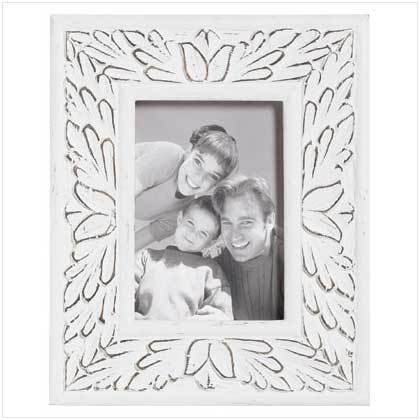 White Distressed Frame