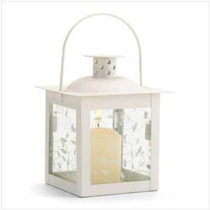 Ivory Color Glass Lantern