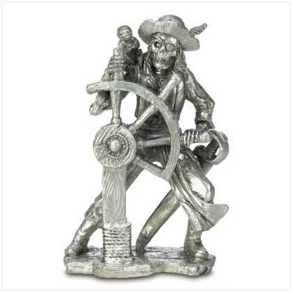 Pirate with Ship's Wheel