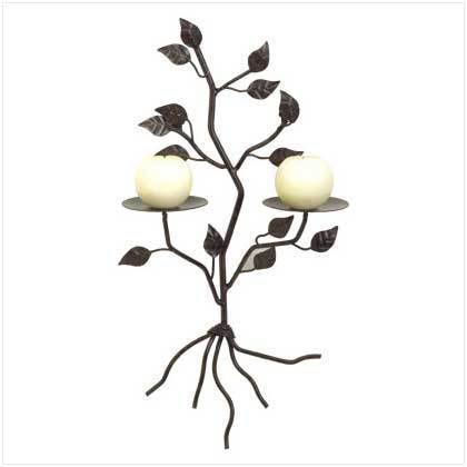 Tree Shaped Wall Candle Holder