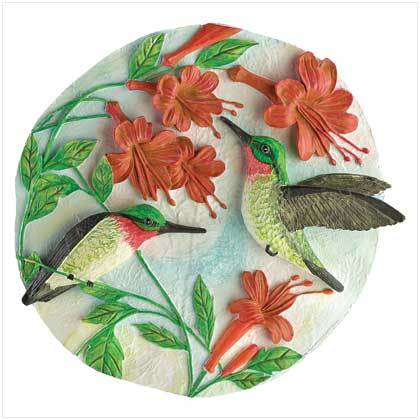 Hummingbirds Garden Plaque