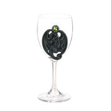 BLUE DRAGON GLASS GOBLET