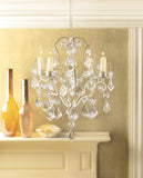 IVORY BAROQUE CHANDELIER CANDLE HOLDER