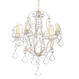 IVORY BAROQUE CHANDELIER CANDLE HOLDER