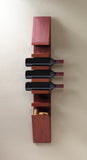 SLEEK WOODEN WINE WALL RACK