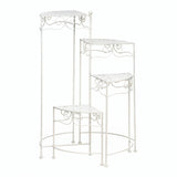 WHITE 4-TIER PLANT STAND