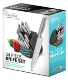 34 Piece Knife Set
