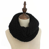 Autumn Winter Women Men Couple Warm scarf Candy Color Neckerchief  Soft Scarves Knitted thicking O Ring Scarf
