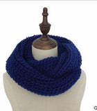 Autumn Winter Women Men Couple Warm scarf Candy Color Neckerchief  Soft Scarves Knitted thicking O Ring Scarf