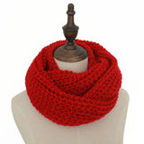 Autumn Winter Women Men Couple Warm scarf Candy Color Neckerchief  Soft Scarves Knitted thicking O Ring Scarf