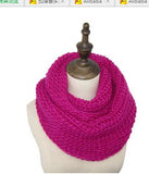 Autumn Winter Women Men Couple Warm scarf Candy Color Neckerchief  Soft Scarves Knitted thicking O Ring Scarf