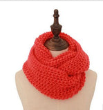 Autumn Winter Women Men Couple Warm scarf Candy Color Neckerchief  Soft Scarves Knitted thicking O Ring Scarf