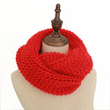 Autumn Winter Women Men Couple Warm scarf Candy Color Neckerchief  Soft Scarves Knitted thicking O Ring Scarf