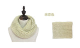 Autumn Winter Women Men Couple Warm scarf Candy Color Neckerchief  Soft Scarves Knitted thicking O Ring Scarf