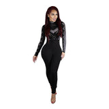 Long Sleeve Jumpsuit - Skinny Bodysuit