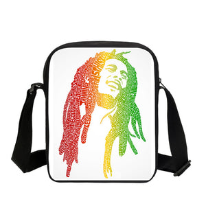 2017 Music Star Reggae Bob Marley Character Printed Messenger Bags Casual Men's Travel Bags Children Crossbody Bags Shoulder Bag