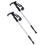 1 Pair Adjustable Telescopic Hiking Climbing Walking Stick Trekking Pole Anti-shock Anti-skid Alpenstock #W21