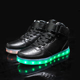 Golden / Silver LED Sneakers - Shoes