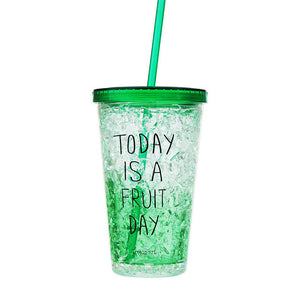 Fashion Water Bottle Plastic Portable With Straw My Creative Bottle For Sports Outdoor School My Creative Bottle
