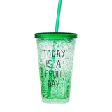 Fashion Water Bottle Plastic Portable With Straw My Creative Bottle For Sports Outdoor School My Creative Bottle