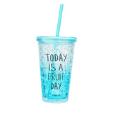 Fashion Water Bottle Plastic Portable With Straw My Creative Bottle For Sports Outdoor School My Creative Bottle