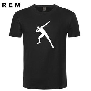 New Arrival Usain Bolt T Shirts Men Short Sleeve Cotton Casual T Shirt Hip Hop Man T-shirt Free Shipping