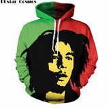 PLstar Cosmos Hot Sale 2017 Autumn New Fashion Men/Women 3d Hoodies Reggae originator Bob Marley Print Casual hoody Sweatshirt