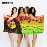 Babaite Bob Marley Bath Beach Towel Drying Washcloth Swimwear Towels Mat