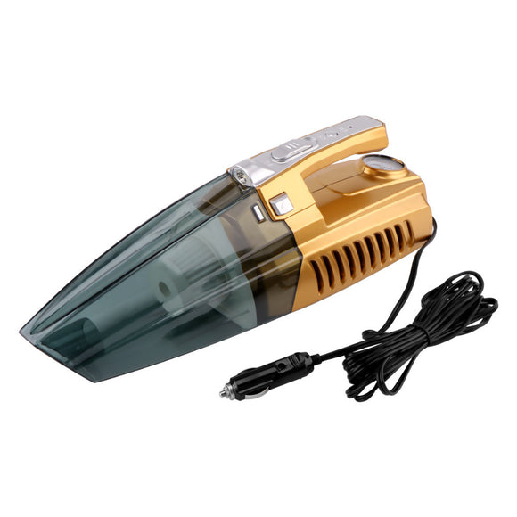 Vingtank Dry and Wet Dual-use Car Vacuum Cleaner Portable Multi-function Tire Inflator Tire Pressure Gauge 12V High Quality