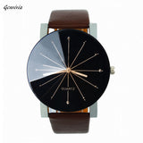 2017 High Quality Men's Watch Quartz Dial Clock Leather Wrist Watch Round Case Stainless Steel Mens Watches Top Brand Luxury
