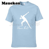 Men UGO Usain Bolt Lightning 100M Sprint Record Holder Champion Short Sleeve T-shirt Tee 100% Cotton T SHIRT Men's W0519030